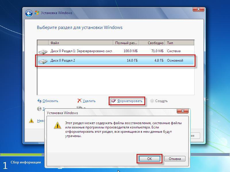 Форматируем диск через установку. Этапы установки виндовс. Этапы установки Windows 7. Как отформатировать виндовс 7. Способы установки Windows.